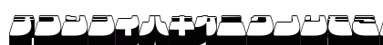 Frigate Katakana - 3D Regular Lowercase Preview
