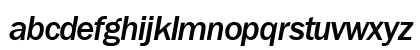 FranklinGothicNewMedium Italic Lowercase Preview