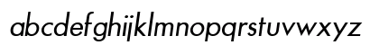 Futena Oblique Lowercase Preview
