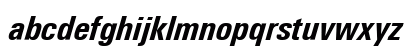 LTUnivers Bold Italic Lowercase Preview