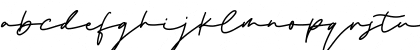 the Strong Signature Regular Font