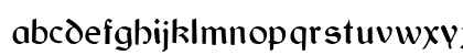 Gaelic Regular Lowercase Preview
