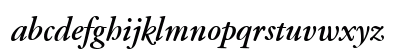 Garamond Classico BoldItalic Lowercase Preview