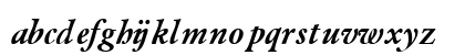 GaramondLightSSK BoldItalic Lowercase Preview