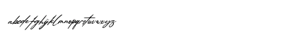 Amsterdam Signature Italic Regular Lowercase Preview