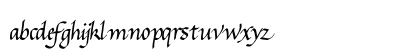 Gourdie Cursive Regular Lowercase Preview