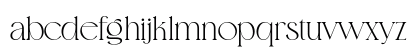 Gemola Regular Lowercase Preview