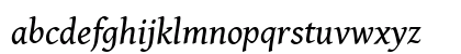Gentium Book Basic Italic Lowercase Preview