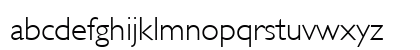 Gentle Sans Light Regular Lowercase Preview