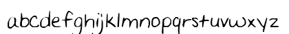 Amyie Hand Lowercase Preview