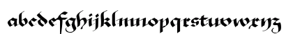 MA GKursiv1 Normal Lowercase Preview
