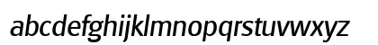 Glasgow Italic Lowercase Preview