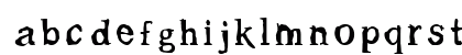 Gleam Regular Lowercase Preview