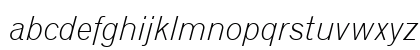 Gothic720 Lt BT Light Italic Lowercase Preview