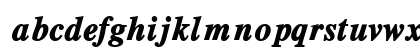 GrecoBlackSSK BoldItalic Lowercase Preview