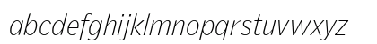 GriffithGothic Italic Lowercase Preview