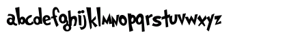 NewUnicodeFont Regular Lowercase Preview