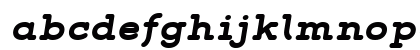 Grover Slab Bold Italic Lowercase Preview