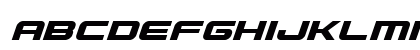 Gunship Italic Italic Lowercase Preview