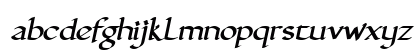GuntherCalligraphic Italic Lowercase Preview