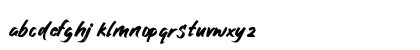 Headline Brush Demo Regular Lowercase Preview