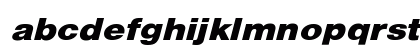 HelveticaExtObl-Heavy Regular Lowercase Preview