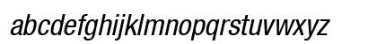 HelveticaNeueCond Italic Preview