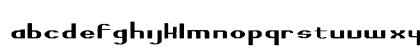 NewWGL4Font Regular Lowercase Preview