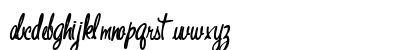 HiResFont52 Bold Lowercase Preview