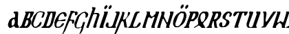 Holy Empire Condensed Italic Condensed Italic Preview