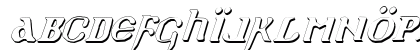 Holy Empire Shadow Italic Shadow Italic Lowercase Preview