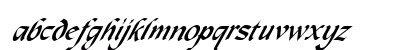 MacHumaine Italic Lowercase Preview