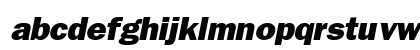 H_FrankfurtGothicHeavy Italic Lowercase Preview