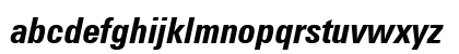 H_Zurich Condensed BT BoldItalic Lowercase Preview