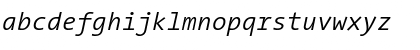 TheSans Mono Italic Font