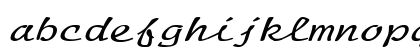 Manuscript Extended Italic Lowercase Preview