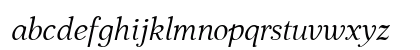 JabcedHy Italic Lowercase Preview
