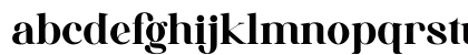 Jackal Holiday Regular Lowercase Preview