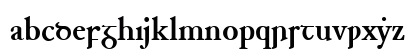 Junius Bold Lowercase Preview
