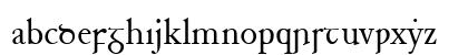 Junius Regular Lowercase Preview