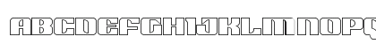 21 Gun Salute Outline Regular Lowercase Preview