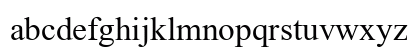 4-KeyTimesRoman Regular Lowercase Preview