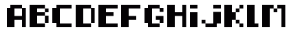 8-bit pusab Regular Lowercase Preview