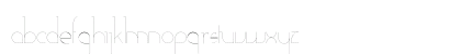 Adelaide Hairline Lowercase Preview