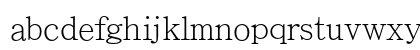 Adobe Ming Std L Regular Lowercase Preview