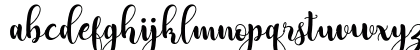 Adreena Script Demo Regular Lowercase Preview