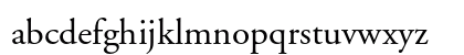 Adobe Garamond Regular Lowercase Preview