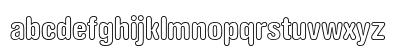 AG Book Rounded Bold Condensed Outline Lowercase Preview