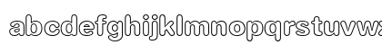 AG Book Rounded Bold Outline Lowercase Preview