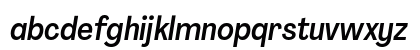 Agrandir Tight Medium Italic Lowercase Preview